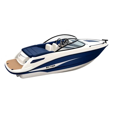 Speedboat - Bayliner 185 Bowrider (Model Year: 2020) (Iconic colour: White with navy blue accents) sticker
