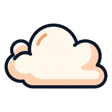 simple cloud sticker