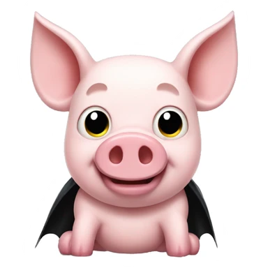 Batman pig sticker