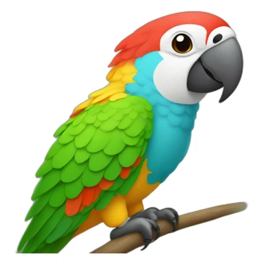 fun fact about parrots sticker