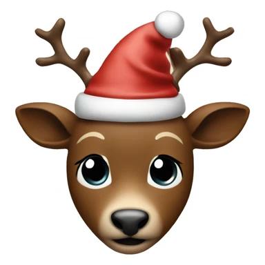 christmas rudolf sticker