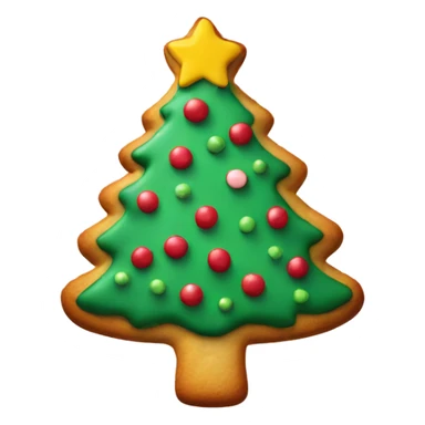 Christmas tree cookie  sticker