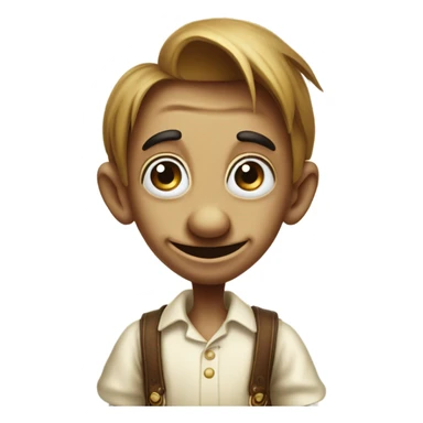 pinocchio with very long nose sticker