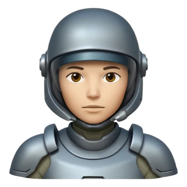 futuristic armored soldier human portrait, head and shoulders only, diverse facial features, different skin tones, different face shapes, unique helmet visor variations, sci-fi armor details, 3D cartoon, mobile game icon style, clean background, no text, no watermark

 sticker