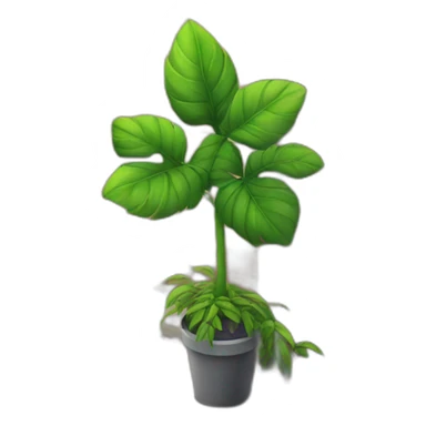 Plant in an alley sticker