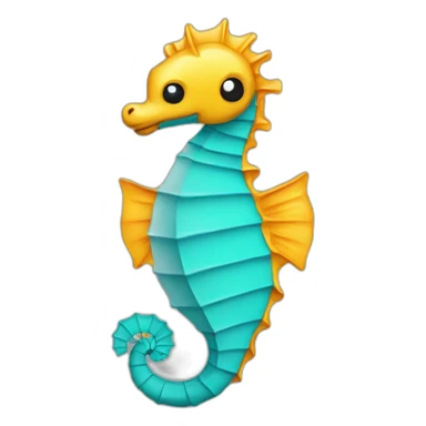 seahorse router sticker