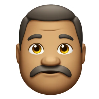 big fat dude sitting sticker