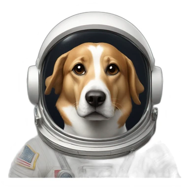 astronaut dog sticker
