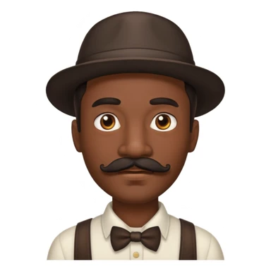 a black man which looks like hitler but black skin  sticker