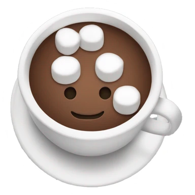 Hot cocoa with marshmallows sticker