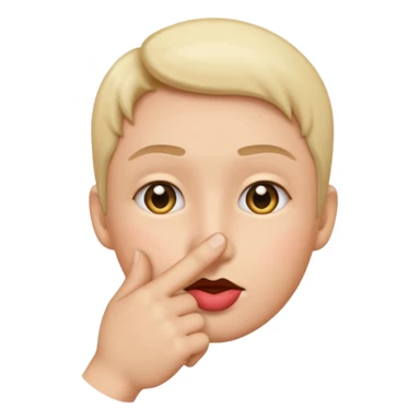 Le doigt sur les leves  emoji  sticker