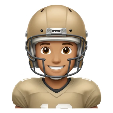 Football smiling  sticker
