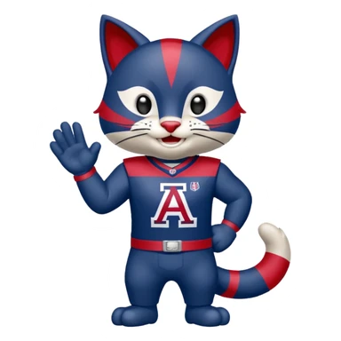 Arizona Wildcats mascot Wilber sticker