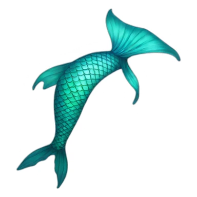 Mermaid tail sticker