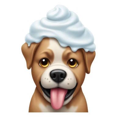 fat dog ice scream sticker