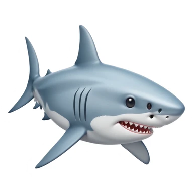 Shark with a little head  sticker