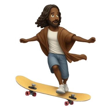 black jesus skateboarding sticker