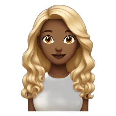 Beautiful woman, brown heard, skin white  sticker