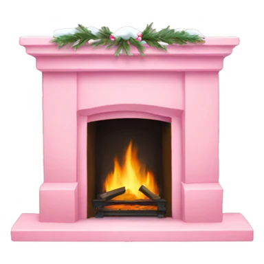 Winter Pink FirePlace sticker