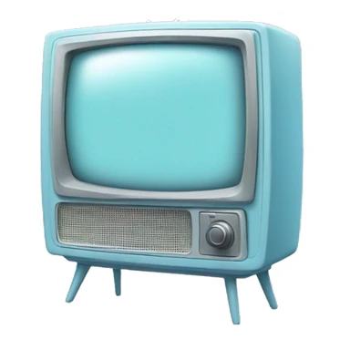 Aesthetic pastel blue tv sticker