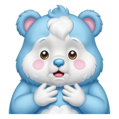 Care bear crying sticker