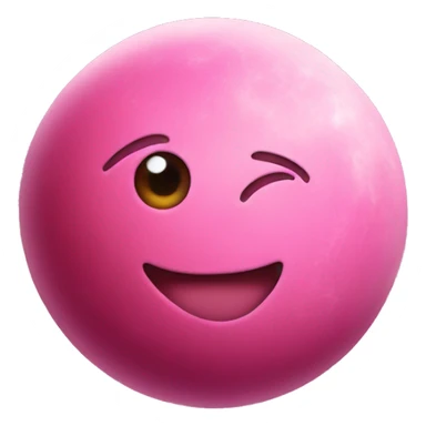 pink planet  sticker