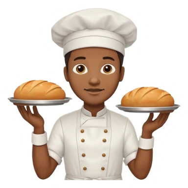 Street Baker black man  sticker