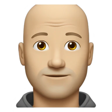 Bald 40 year old white dude sticker