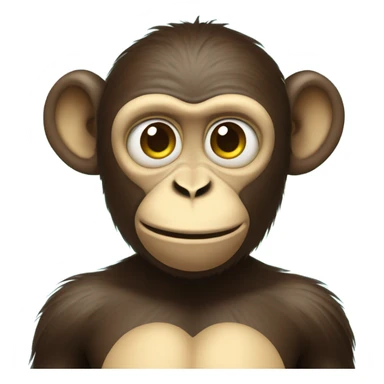 Emoji monkey with heart eyes and bananas  sticker