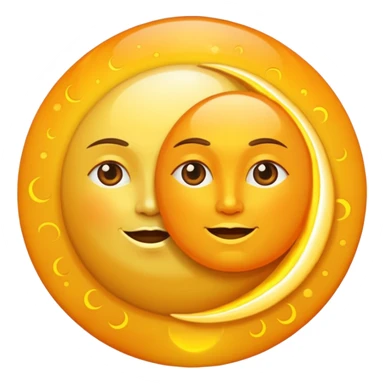 La luna y el sol  sticker