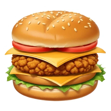 a very simple friend chicken sandwich  sticker