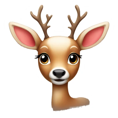 Cute Christmas deer sticker