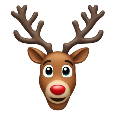 rudolph reindeer sticker