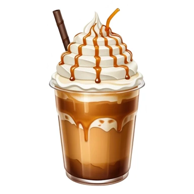 Ice caramel coffee sticker