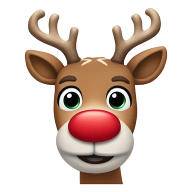 Red Nosed Reindeer sticker