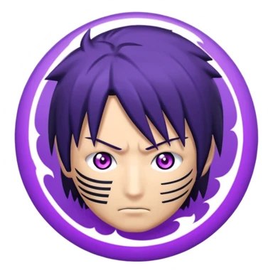 Make Sasuke rinnegan real emoji like in anime sticker