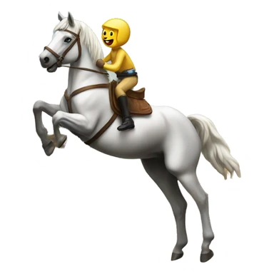 A horse is jump from the pyramyds  sticker