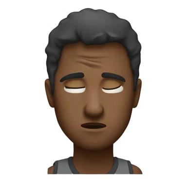 struggling to keep eye open sticker