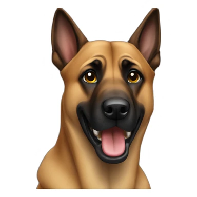 malinois peur sticker