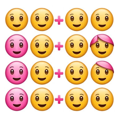 Emoji de colorrs rosados sticker