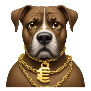 big dawg with money and gold chain sticker