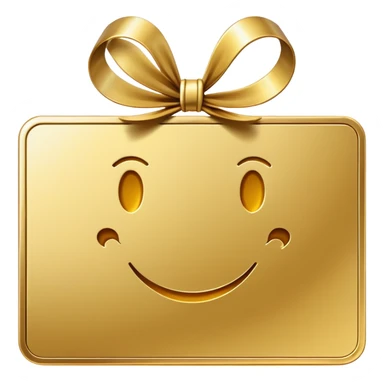 gold gift card sticker