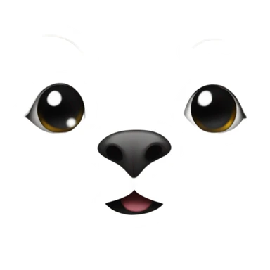 very fluffy furry seal sticker