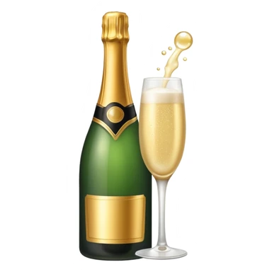 ace champagne sticker
