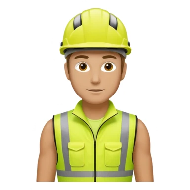 Cyclist with hi-vis vest sticker