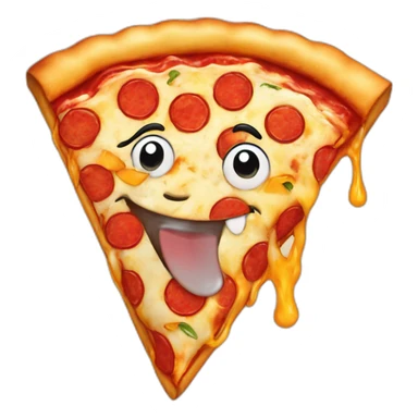 happy pizza sticker