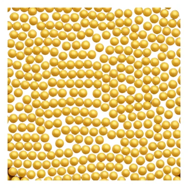 loose scatter of small round mustard seeds in warm yellow to light brown shades, matte finish, slightly rough texture, compact uniform seeds in a natural pile or light scatter, soft lighting, subtle shadows, emoji scale sticker