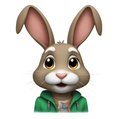 Jax the rabbit sticker