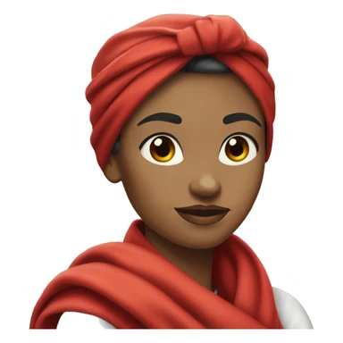 white woman Rosie the Riveter with red scarf shows biceps sticker