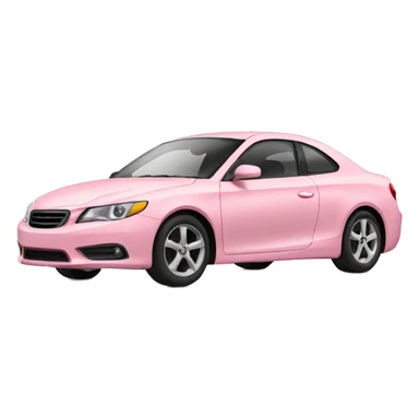 light pink car sticker